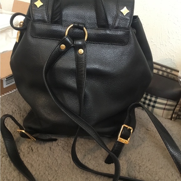 Authentic Black Leather MCM Backpack - Picture 2 of 10